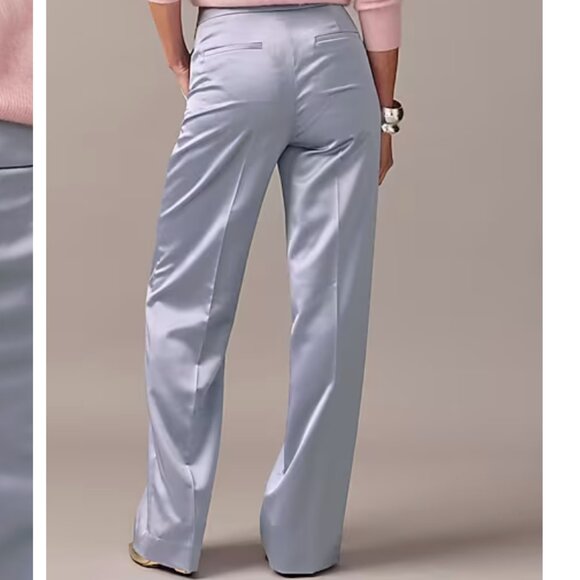 NWT J. Crew Collection high-rise wide-leg pant in satin - Picture 9 of 10